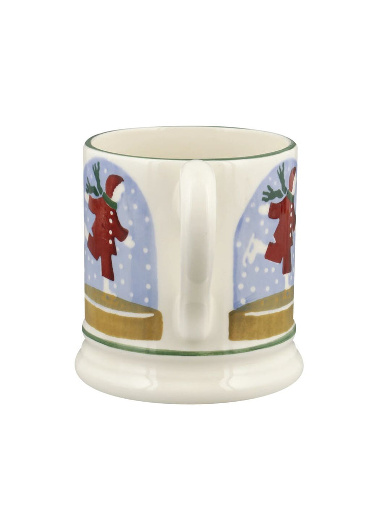 Emma Bridgewater Ice Skater Snow Globe 1/2 Pint Mug - Daisy Park