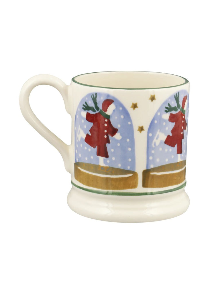 Emma Bridgewater Ice Skater Snow Globe 1/2 Pint Mug - Daisy Park