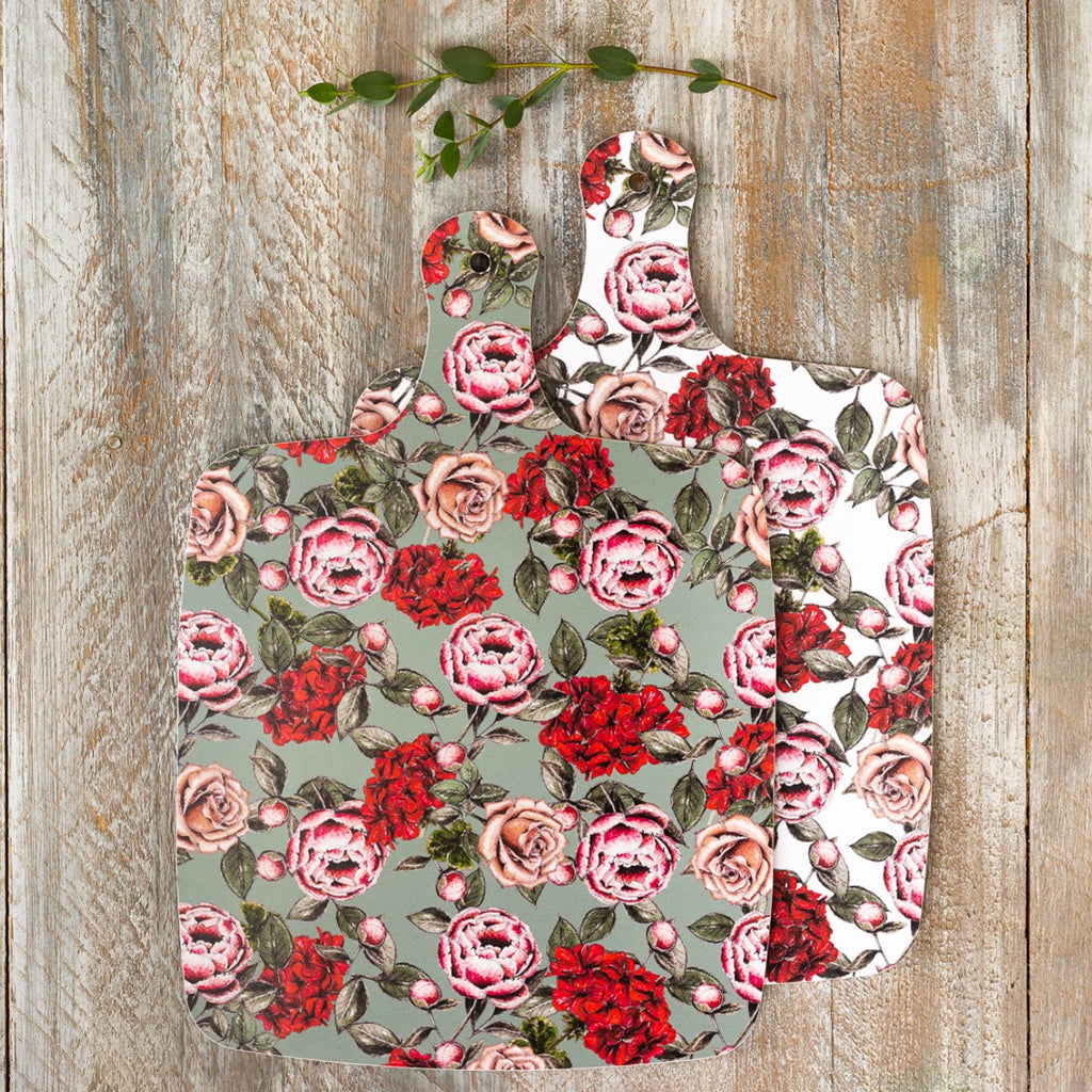 Toasted Crumpet In Full Bloom Large Double Sided Chopping Board - Daisy Park