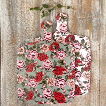 Toasted Crumpet In Full Bloom Large Double Sided Chopping Board - Daisy Park