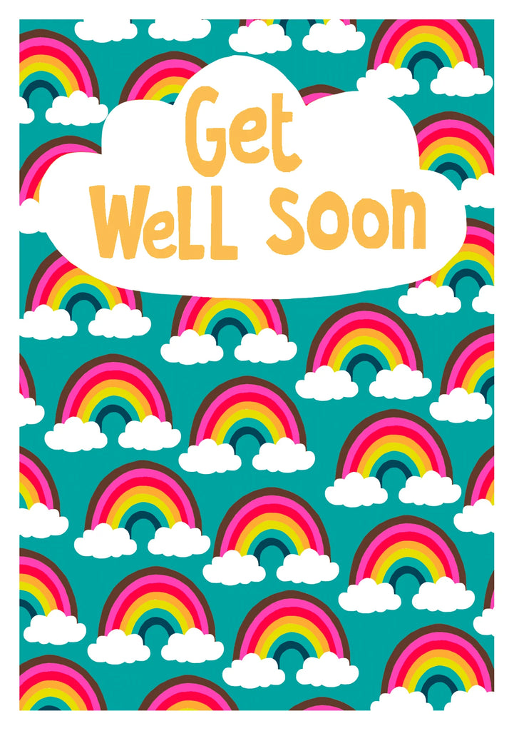 Get well soon Rainbows card - Daisy Park