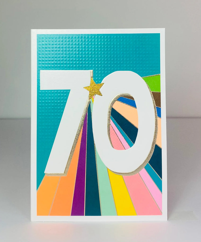 Age 70 birthday card - Daisy Park