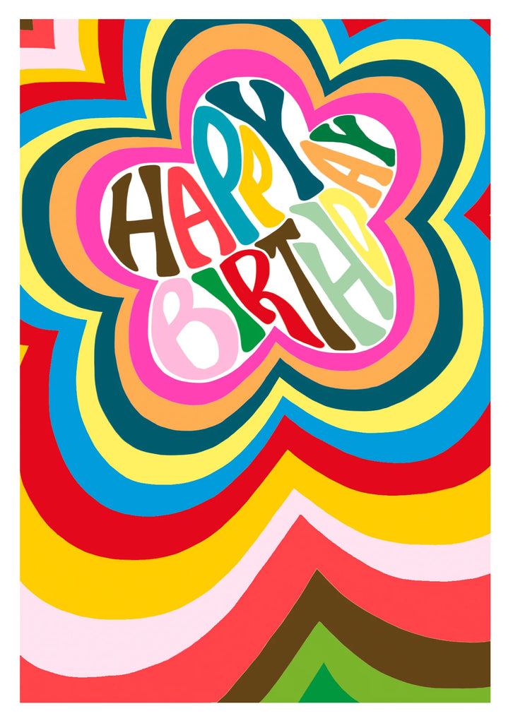 Happy Birthday Flower card - Daisy Park