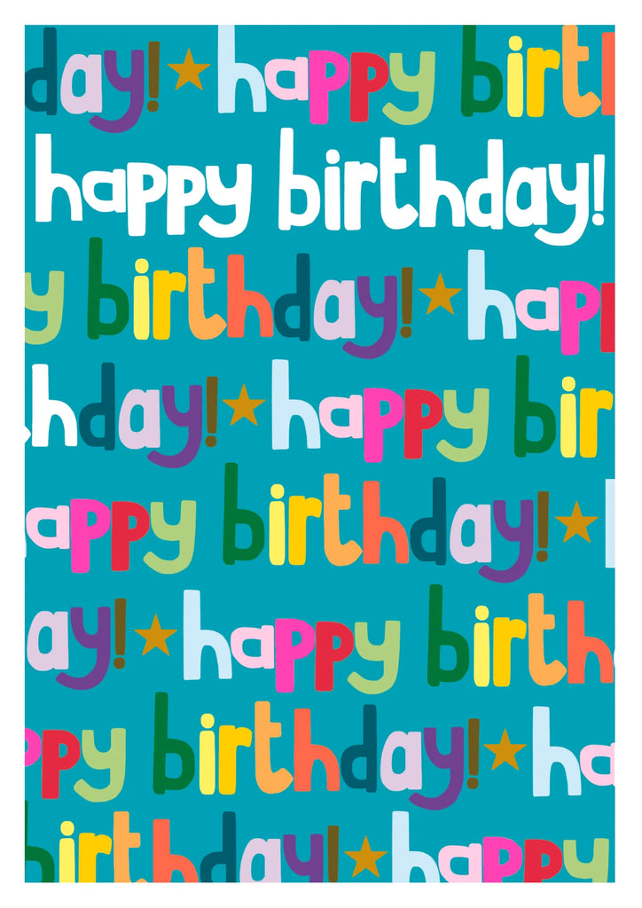 Happy Birthday repeat birthday card - Daisy Park