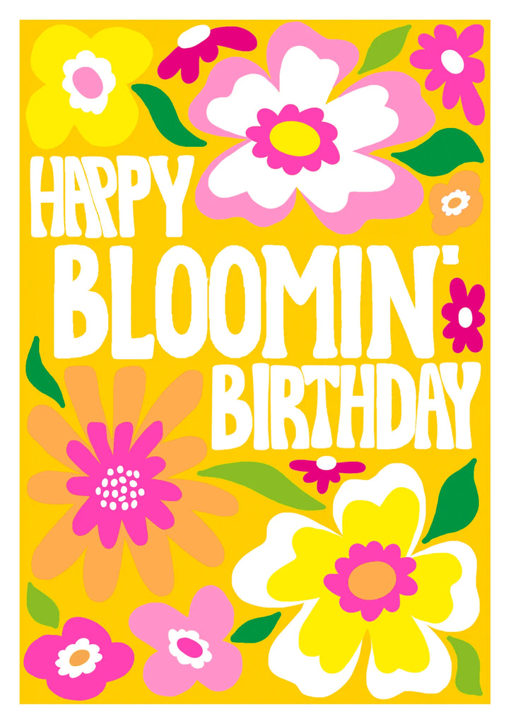 Bloomin' Birthday flowers card - Daisy Park