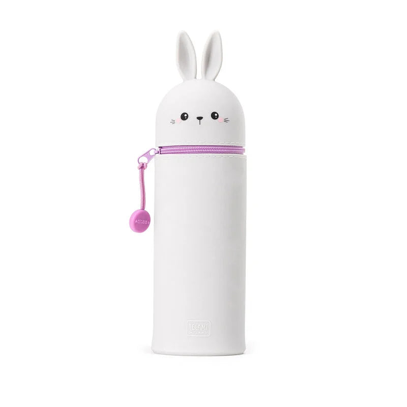 Legami Kawaii 2 in 1 soft silicone Bunny pencil case - Daisy Park