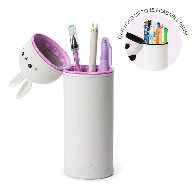 Legami Kawaii 2 in 1 soft silicone Bunny pencil case - Daisy Park