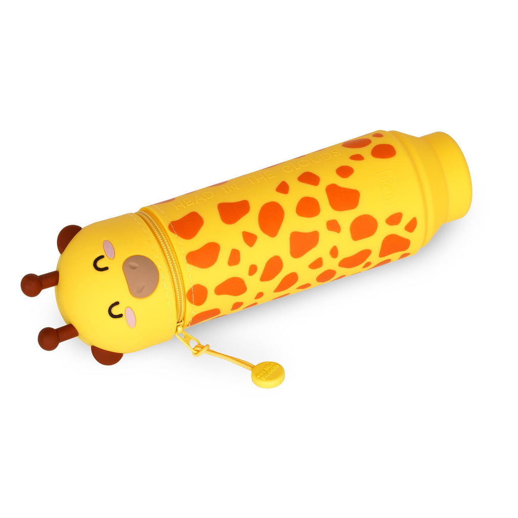 Legami Kawaii 2 in 1 soft silicone Giraffe pencil case - Daisy Park