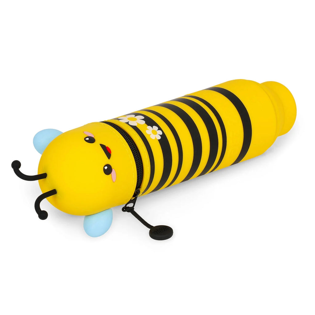 Legami Kawaii 2 in 1 soft silicone Bee pencil case - Daisy Park