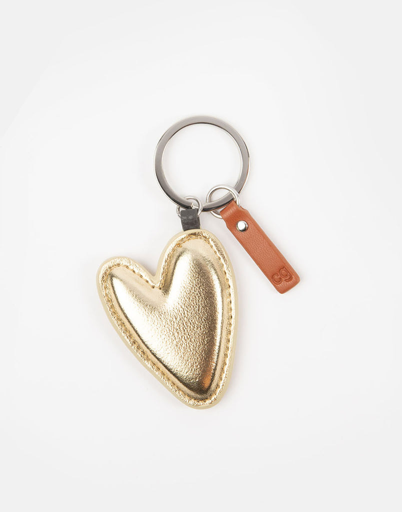 Gold heart keyring - Daisy Park