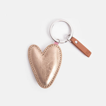 Rose Gold heart Keyring - Daisy Park