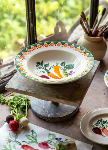 Emma Bridgewater Carrots & Beets soup plate - Daisy Park
