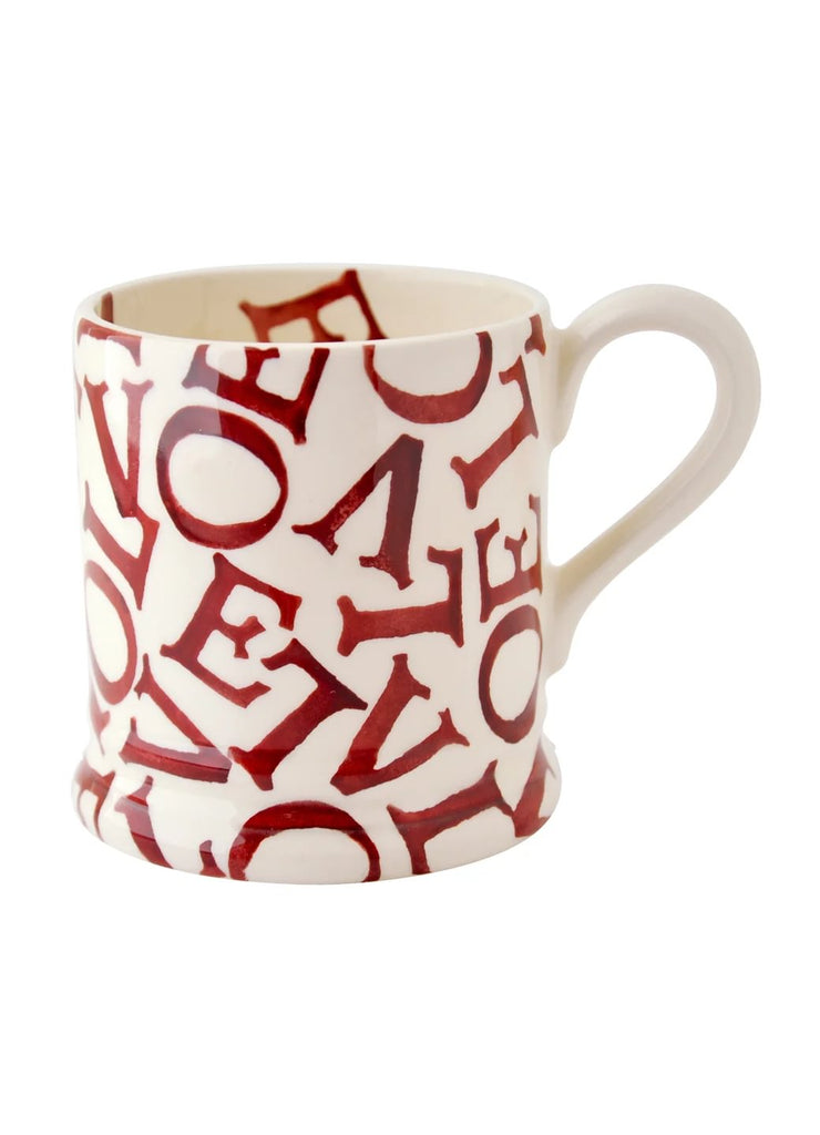Emma Bridgewater L.O.V.E Polka red 1/2pt mug - Daisy Park