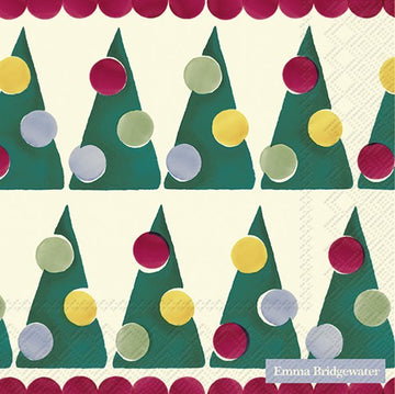 Emma Bridgewater Christmas Polka Tree lunch napkins - Daisy Park