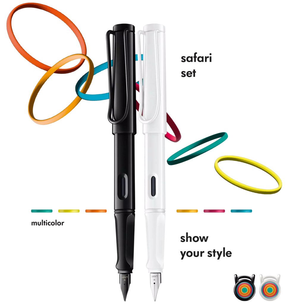 Lamy Safari multicolour fountain pen set - Special Edition - Daisy Park