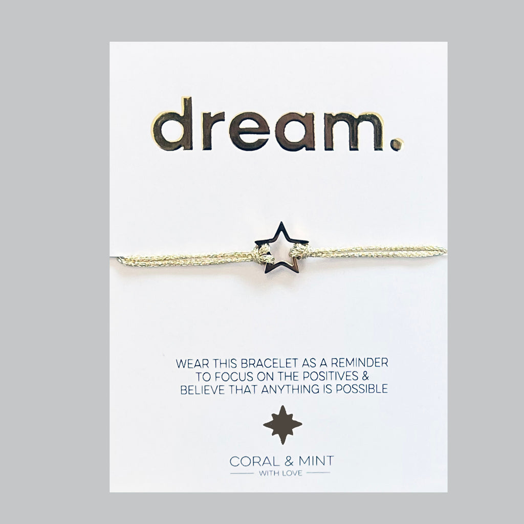 Dream gold star bracelet - Daisy Park