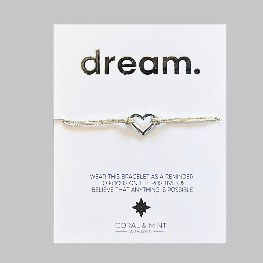 Dream silver heart bracelet - Daisy Park