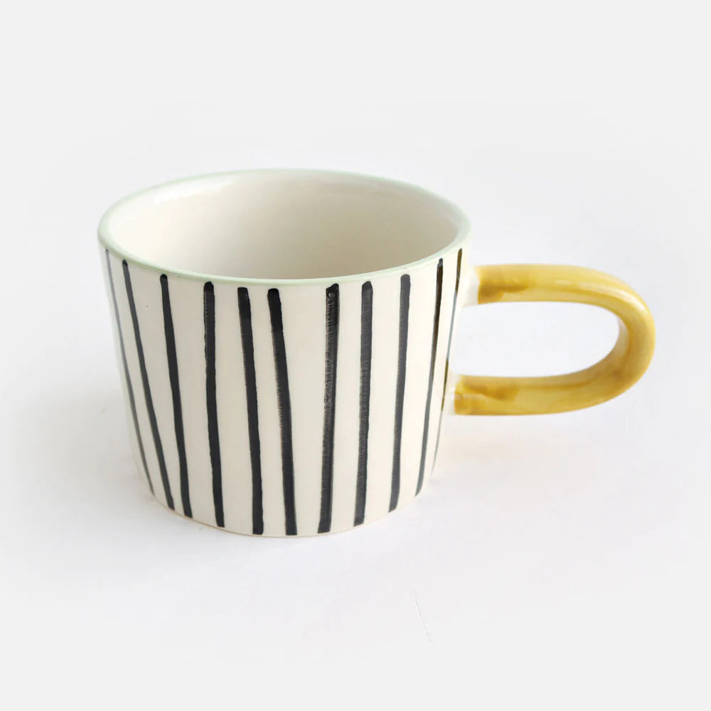Mono Stripe ceramic mug - Daisy Park