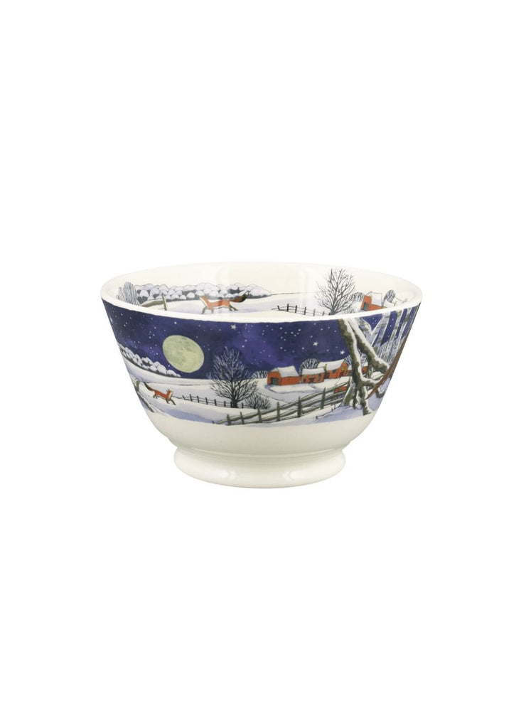 Emma Bridgewater Midnight Robin small old bowl - Daisy Park