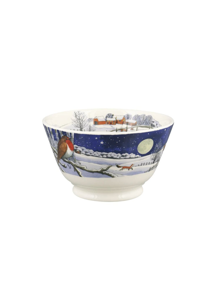 Emma Bridgewater Midnight Robin small old bowl - Daisy Park
