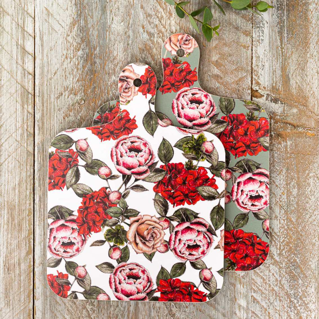 Toasted Crumpet In full bloom Mini Double Sided Chopping Board - Daisy Park