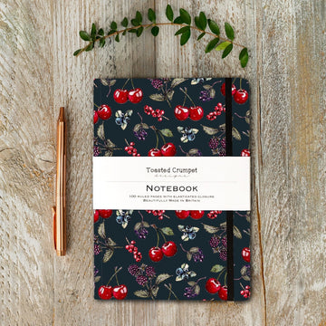 Mon Cheri Noir A5 Lined Notebook - Daisy Park