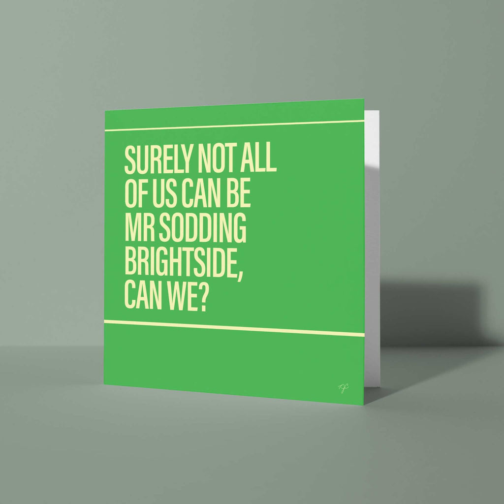 Mr Brightside Square greeting card - Daisy Park