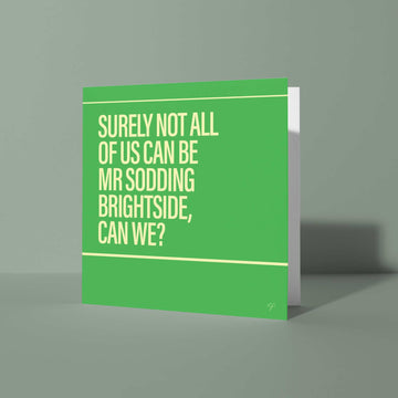 Mr Brightside Square greeting card - Daisy Park