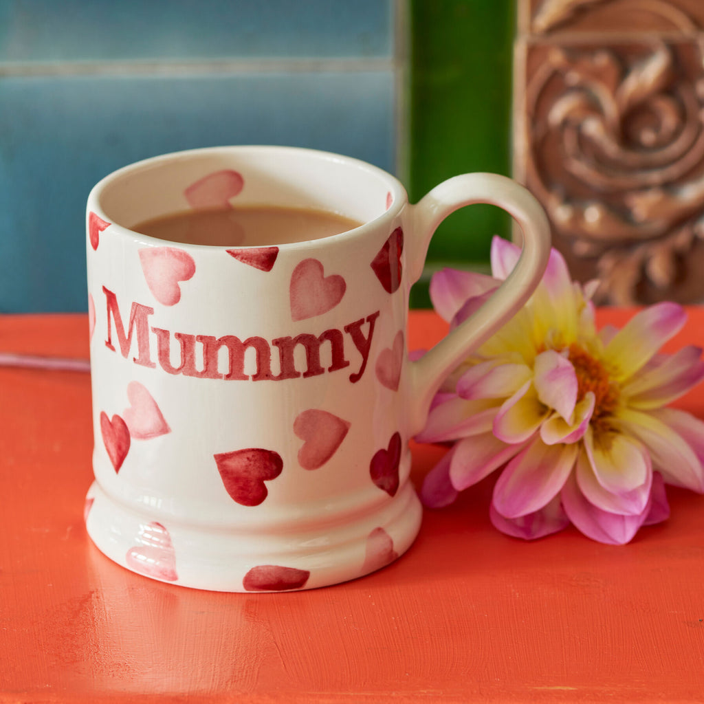 Emma Bridgewater Pink hearts mummy mug - Daisy Park