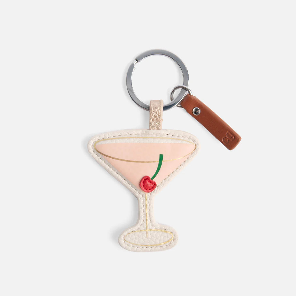 Pink Cocktail Keyring - Daisy Park