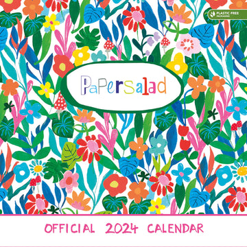 Floral Paper Salad calendar 2024 - Daisy Park