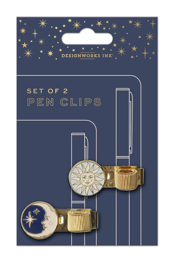 Pen clips - Celestial set of 2 - Daisy Park