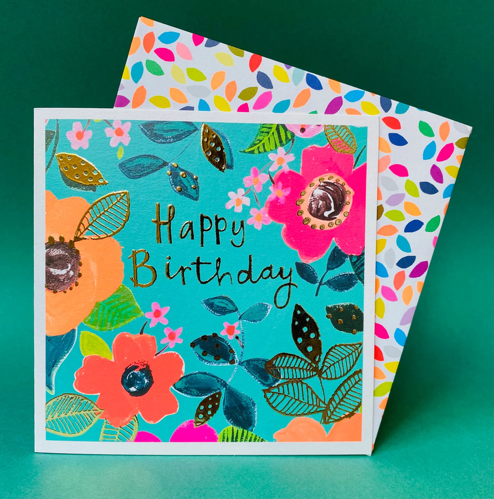 Happy birthday flower card - Daisy Park