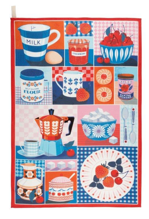 Printer Johnson kitchen tea towel - Daisy Park