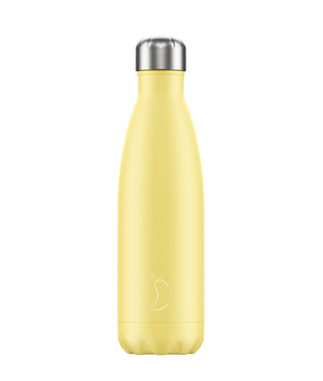 Chilly's 500ml pastel yellow insulated bottle - Daisy Park