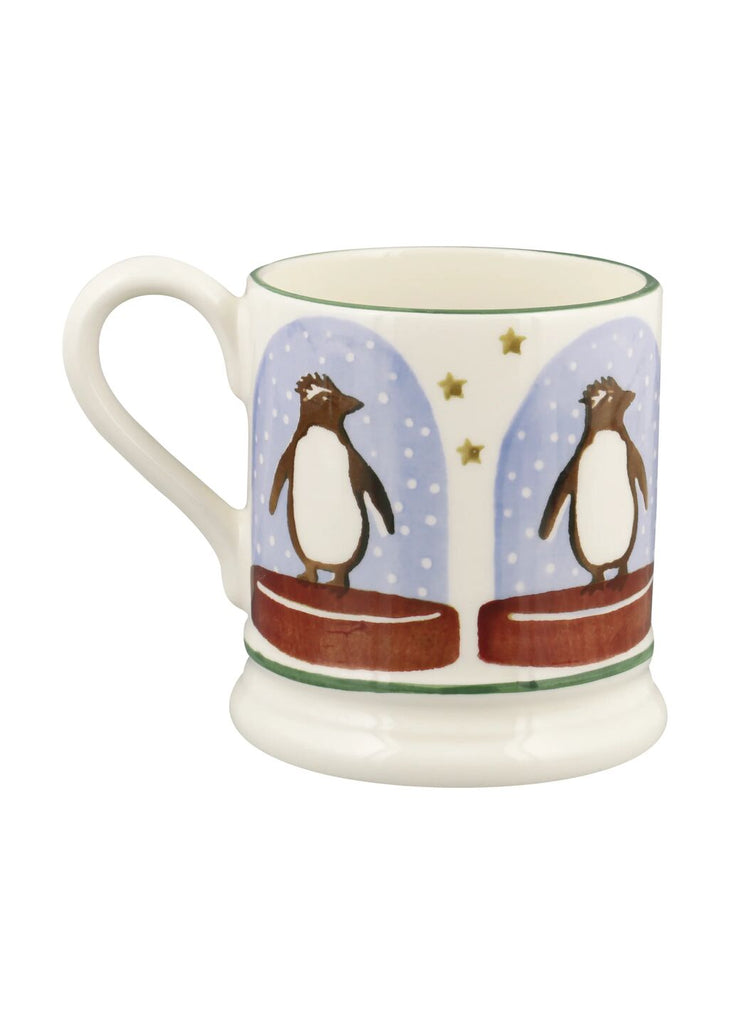 Emma Bridgewater Penguin Snow Globe 1/2 Pint Mug - Daisy Park