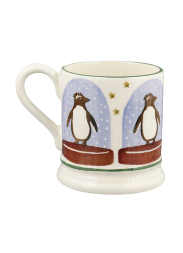 Emma Bridgewater Penguin Snow Globe 1/2 Pint Mug - Daisy Park