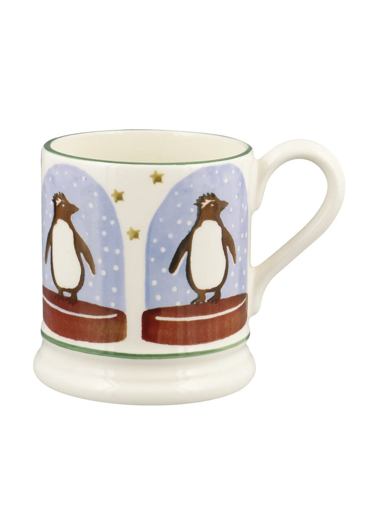Emma Bridgewater Penguin Snow Globe 1/2 Pint Mug - Daisy Park