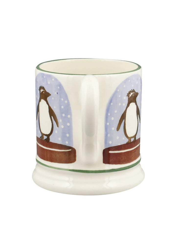 Emma Bridgewater Penguin Snow Globe 1/2 Pint Mug - Daisy Park