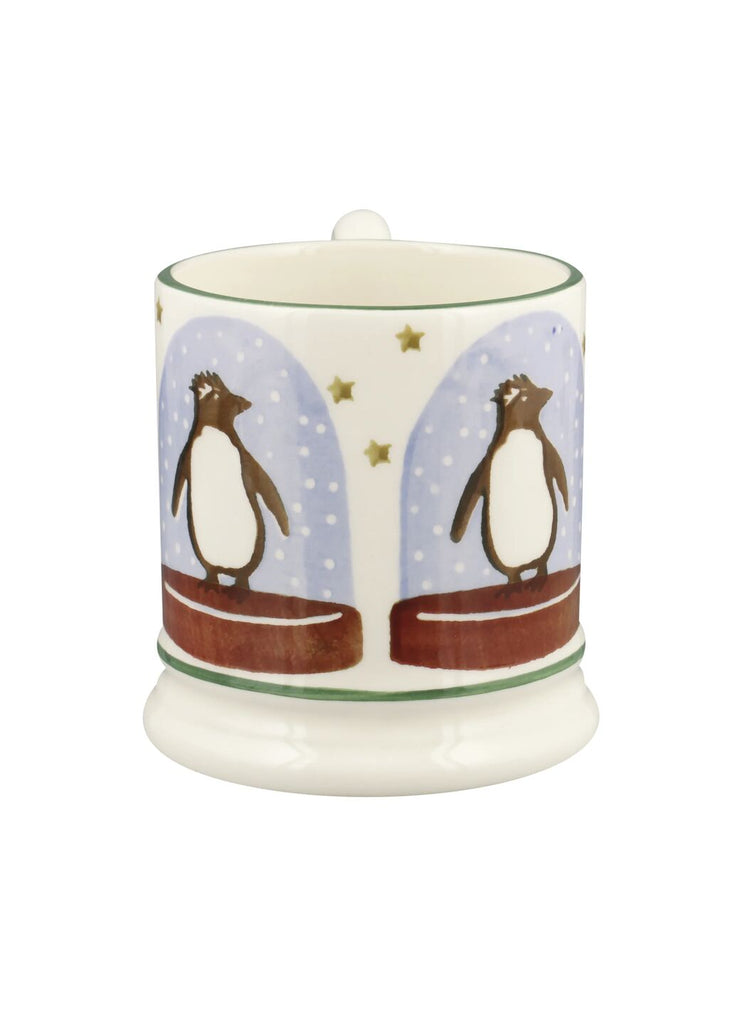 Emma Bridgewater Penguin Snow Globe 1/2 Pint Mug - Daisy Park