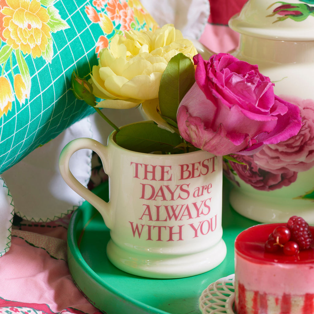 Emma Bridgewater Pink Toast My brilliant friend 1/2 Pint Mug - Daisy Park