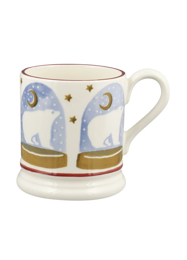 Emma Bridgewater Polar Bear Snow Globe 1/2 Pint Mug - Daisy Park