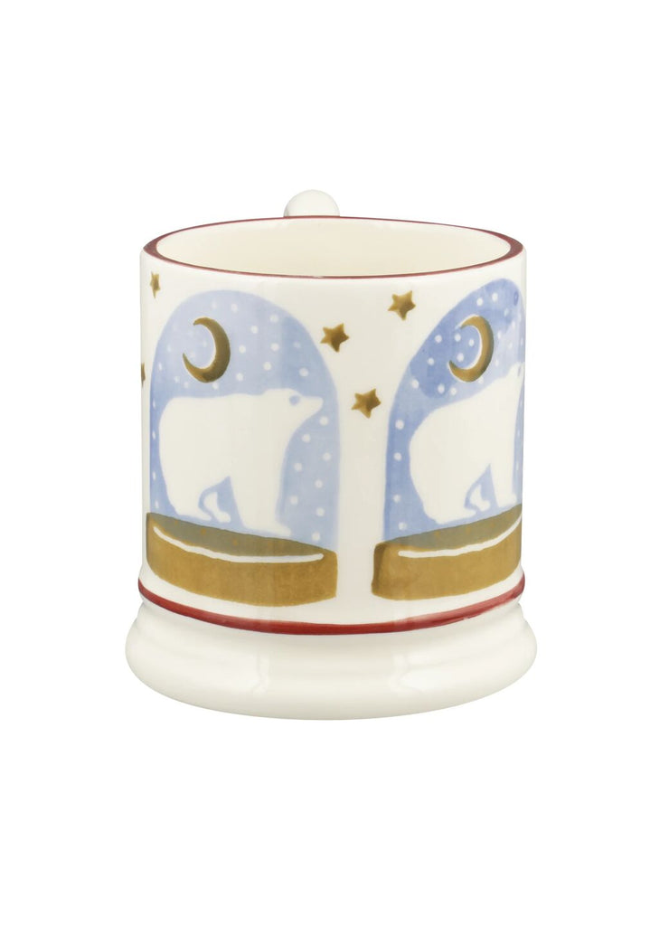Emma Bridgewater Polar Bear Snow Globe 1/2 Pint Mug - Daisy Park