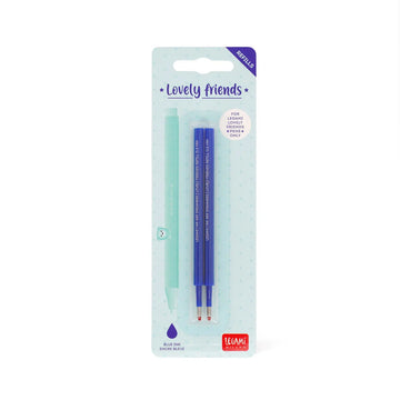 Set of 3 Lovely Friends gel pen refill in blue or black - Daisy Park