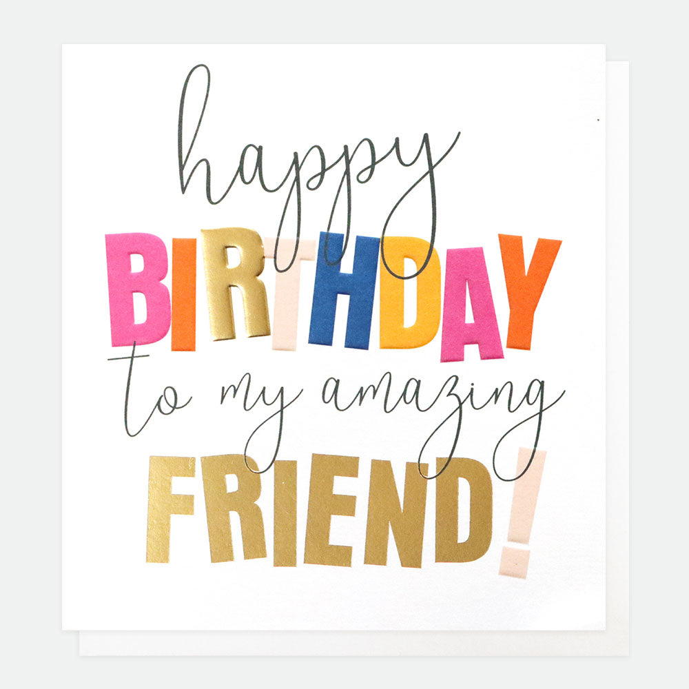 Amazing friend birthday card - Daisy Park
