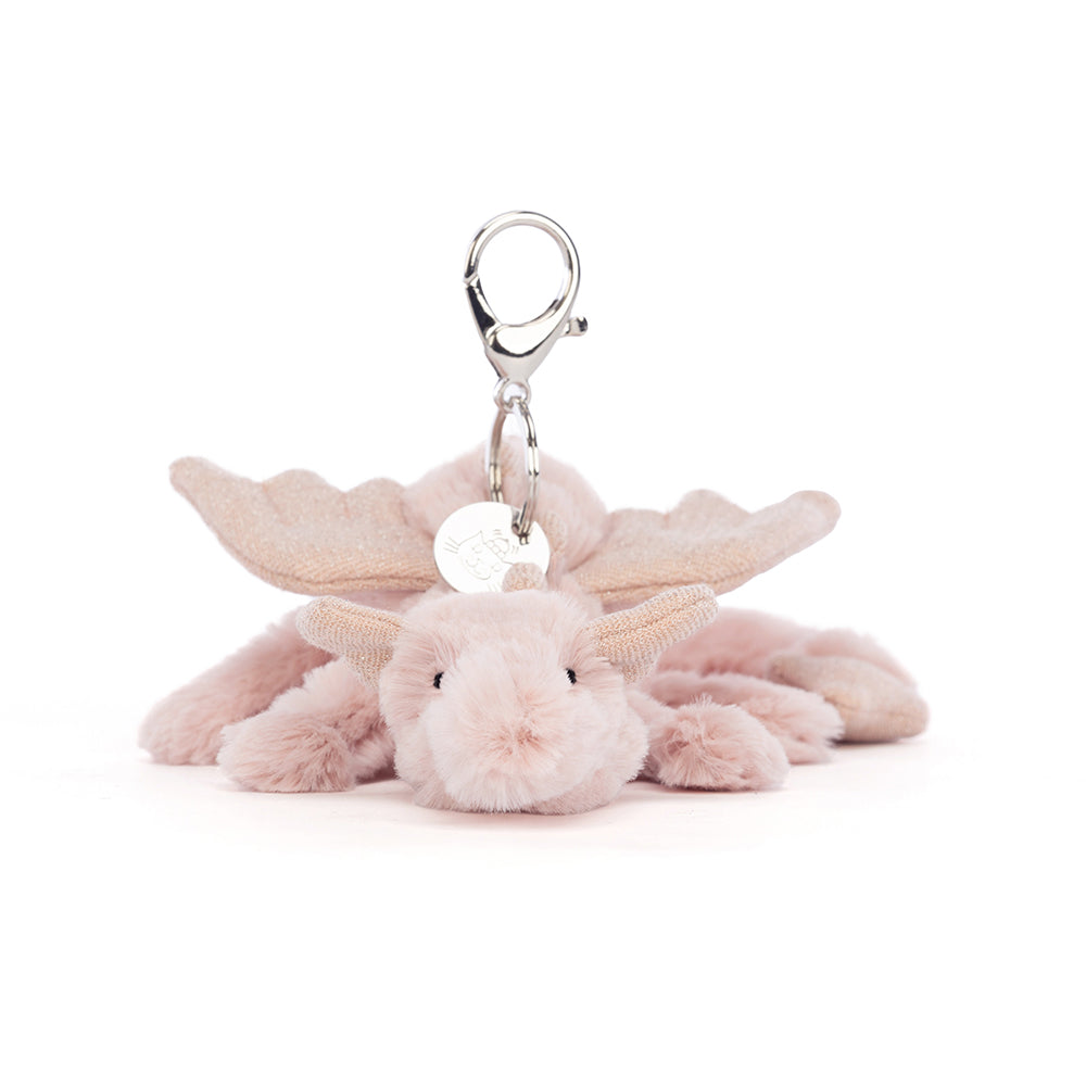 Jellycat Rose dragon bag charm - Daisy Park