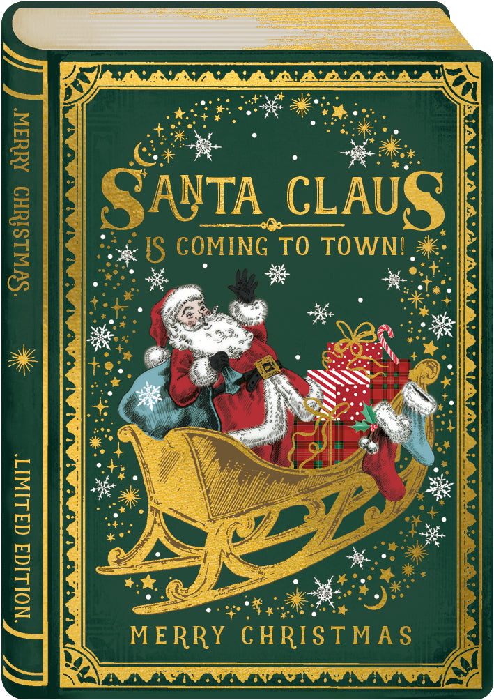 Santa Claus is coming to town Christmas card - Daisy Park