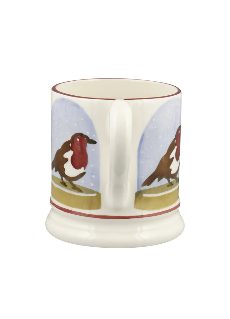 Emma Bridgewater Robin Snow Globe 1/2 Pint Mug - Daisy Park