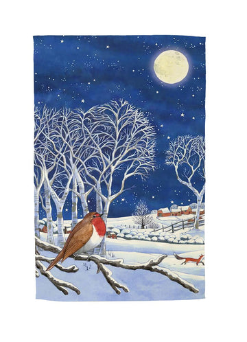 Emma Bridgewater Midnight Robin tea towel - Daisy Park
