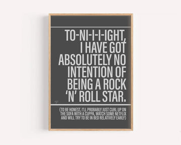 Rock & Roll star A4 print unframed - Daisy Park